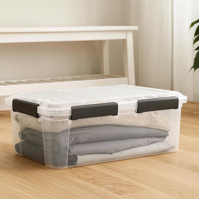 Vízálló tárolódoboz fedéllel, 32 l