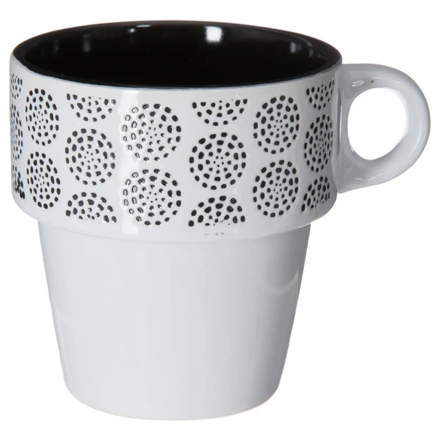 6 darab porcelán bögre állványon, kávés bögre, bögre készlet, porcelán bögre állványon