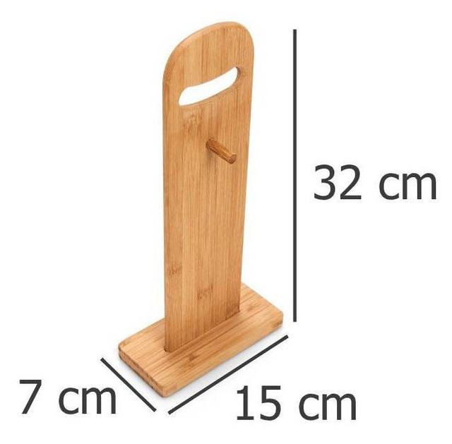 6 vágódeszka + állvány a készletben, bambuszfa, ZELLER