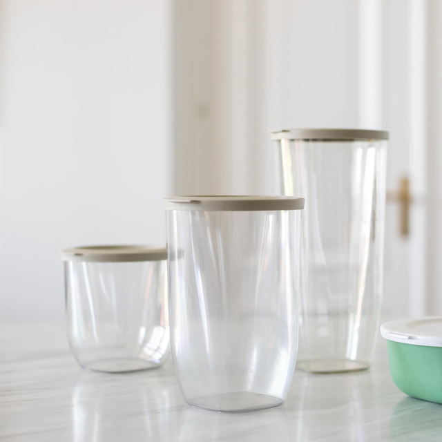 CONNECT műanyag tároló edény száraz élelmiszerekhez, hermetikus, 1000 ml, KOZIOL