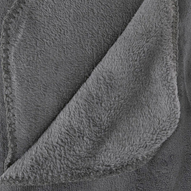 Meleg mikroszálas takaró, 180 x 230 cm, sötétszürke