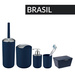 BRASIL WC-kefe tartó + WENKO WC-kefe, sötétkék