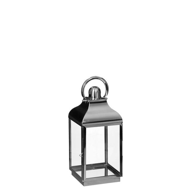 Üvegből készült dekoratív lámpás INOX, 3 darabos készlet