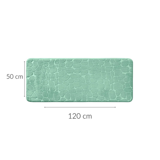 Hosszú fürdőszobai szőnyeg domború mintával, 50 x 120 cm