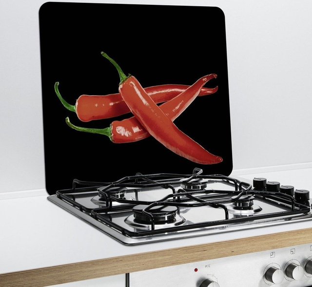 Üveg védőlap a tűzhelyhez, WENKO, forró paprika