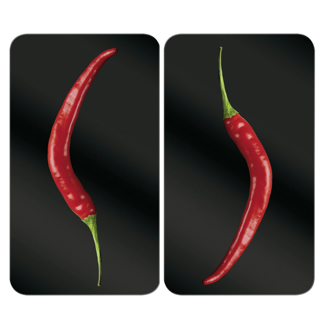 Védőlapok a tűzhelyhez, HOT CHILI – 2 darab, WENKO, csípős paprika