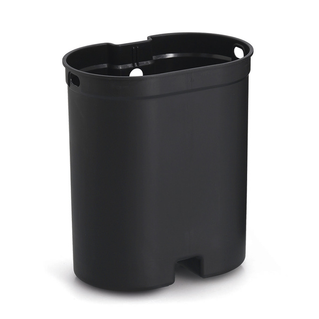 ZELLER pedálos szemetes, lassan záródó fedéllel, 6 l, fekete