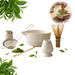 Porcelán matcha készlet PORCE, 5 részes