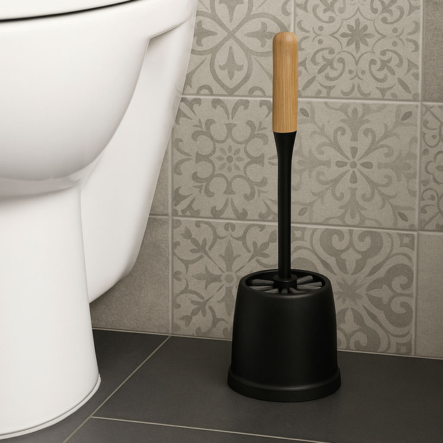 Bambusz nyéllel ellátott WC-kefe, Ø 12 cm