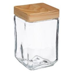 Élelmiszer-porok tárolására szolgáló edény, 1,7 L, üveg