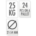 Napernyő talp, Ø 46 cm, szürke