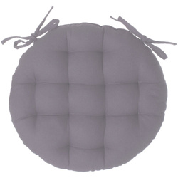 Kerek párna székre ROUND, Ø 38 cm, szürke