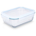 Üveg élelmiszer tároló hermetikusan záródó LUNCH BOX, 1,5 l
