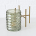 BOLITO tealight tartó, zöld üveg, Ø 8 cm