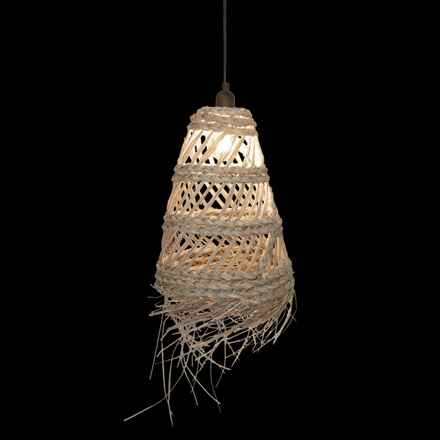 LAHYS boho függőlámpa szalmafonatból, Ø 28 cm