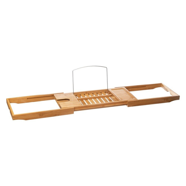 Bambusz fürdőkád polc, kihúzható, 70-105 cm