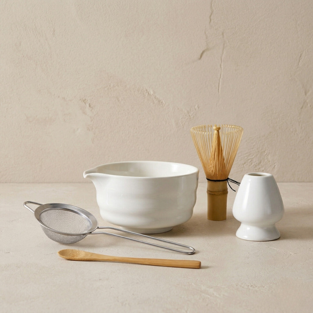 Porcelán matcha készlet PORCE, 5 részes