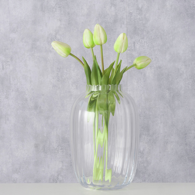 Üveg váza TRIAL, 28 cm