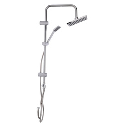 Zuhanyoszlop esőztetővel, rozsdamentes acél, magasság 80 cm