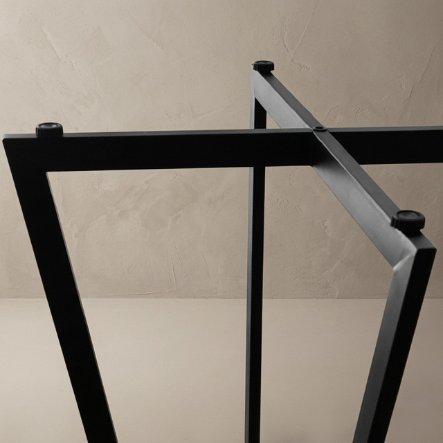 Kerek asztal X-alapzattal, Ø 80 cm × 72 cm, barna
