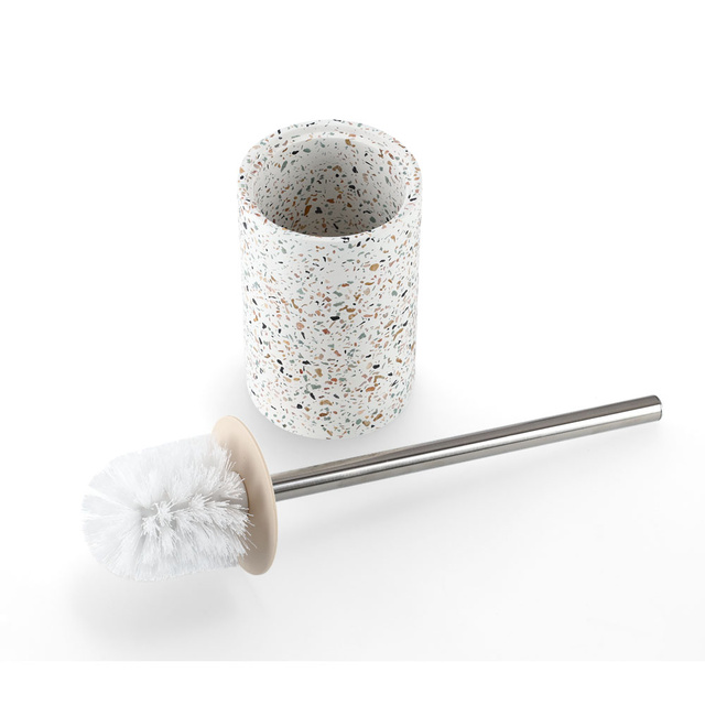 WC kefe cement tartóval TERRAZZO, Ø 10,3 cm