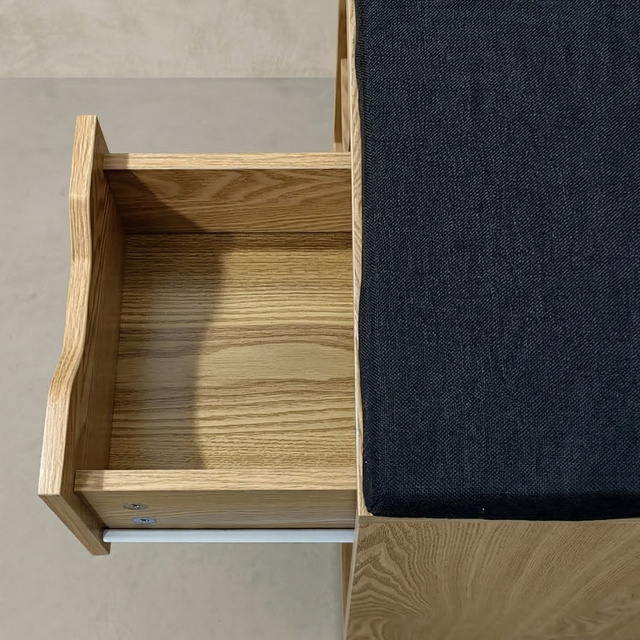 KADO cipőtartó ülőkével, 104 x 50 x 30 cm, barna