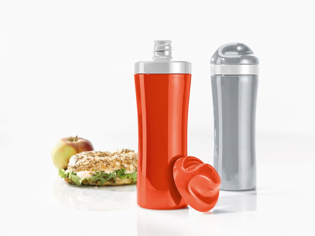 OASE vízpalack, 425 ml, KOZIOL, puha szürke
