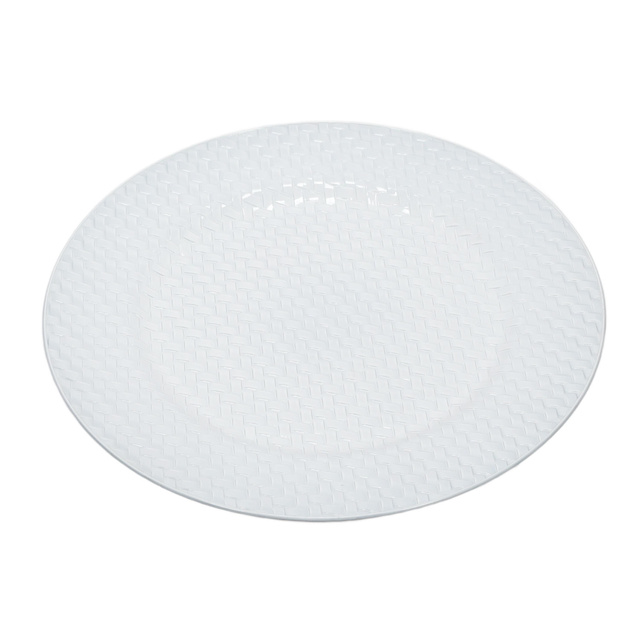 Ünnepi tál, fonott széllel, Ø 33 cm