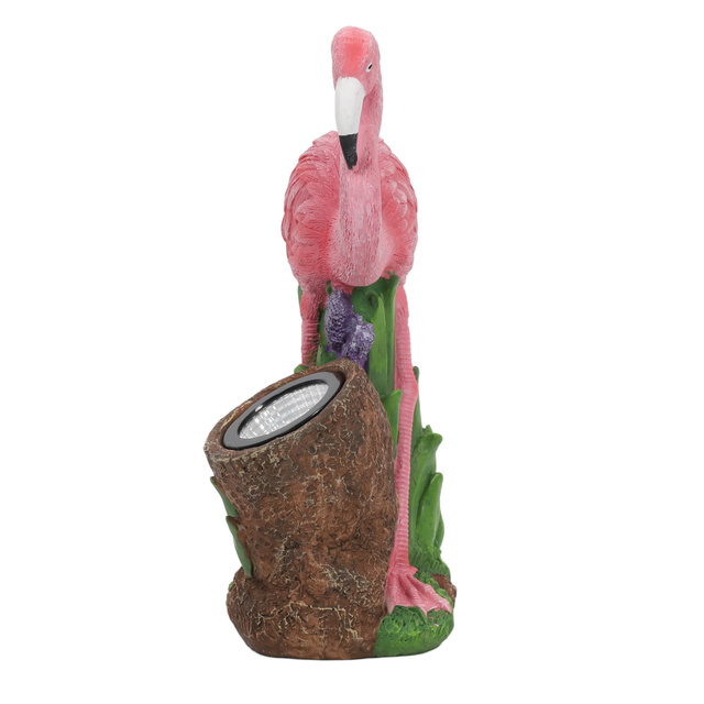 Kerti flamingó figura reflektorral, 24 x 24 x 10,5 cm