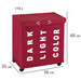 TRIVO RED mosószeres tároló - 116 liter, WENKO, piros