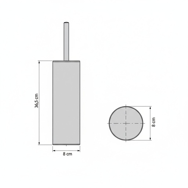 HOVA WC-kefe, Ø 8 cm