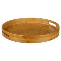 MDF tálca fogantyúkkal, Ø 40 cm
