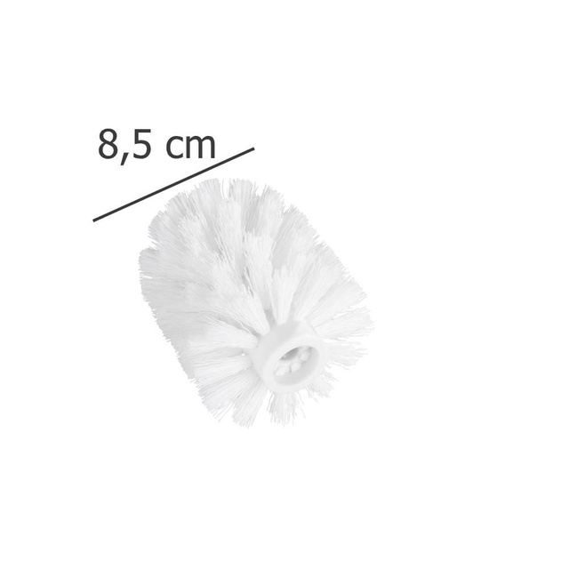 Tartalék vég a WC-keféhez, ∅ 8,5 cm, WENKO, fehér