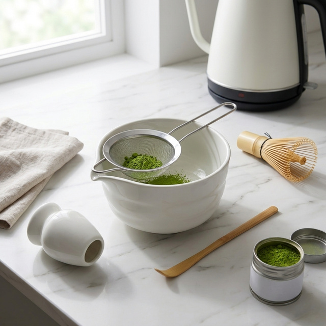 Porcelán matcha készlet PORCE, 5 részes