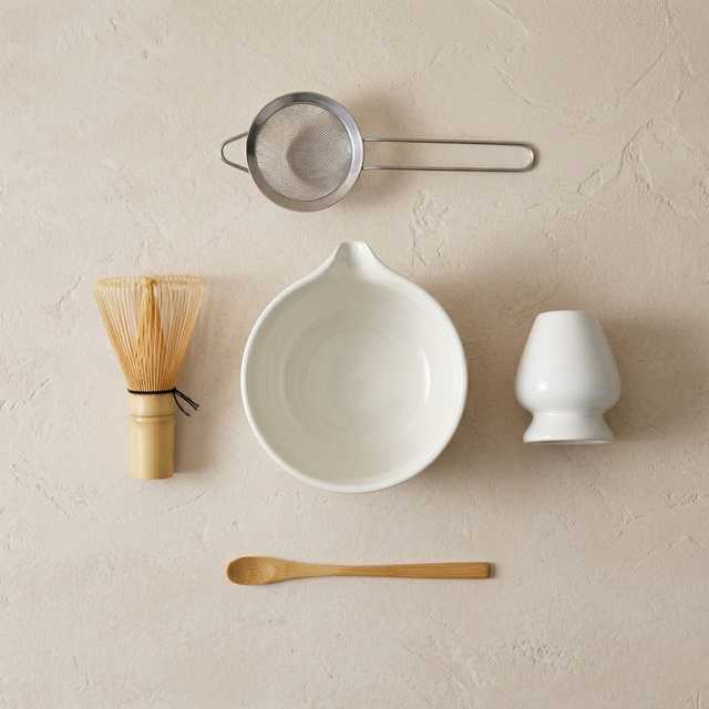 Porcelán matcha készlet PORCE, 5 részes