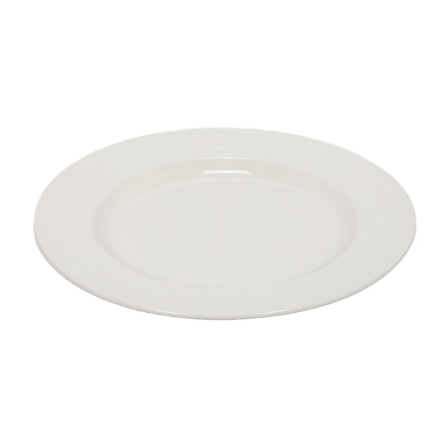 Lapostányér, porcelán, fehér, Ø 27 cm