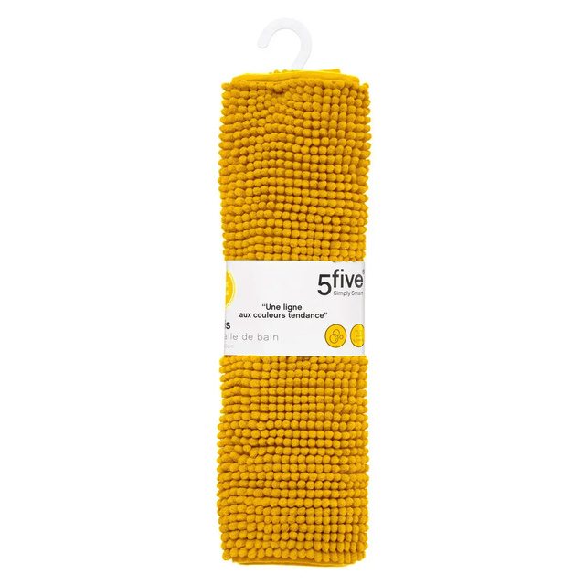 TAPIS MINI CHENILLE fürdőszobai szőnyeg, 50x80 cm, sárga