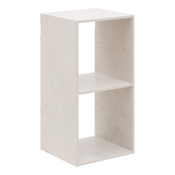Moduláris polc 2 rekesszel, 34,5 x 32 x 67,5 cm, fehér